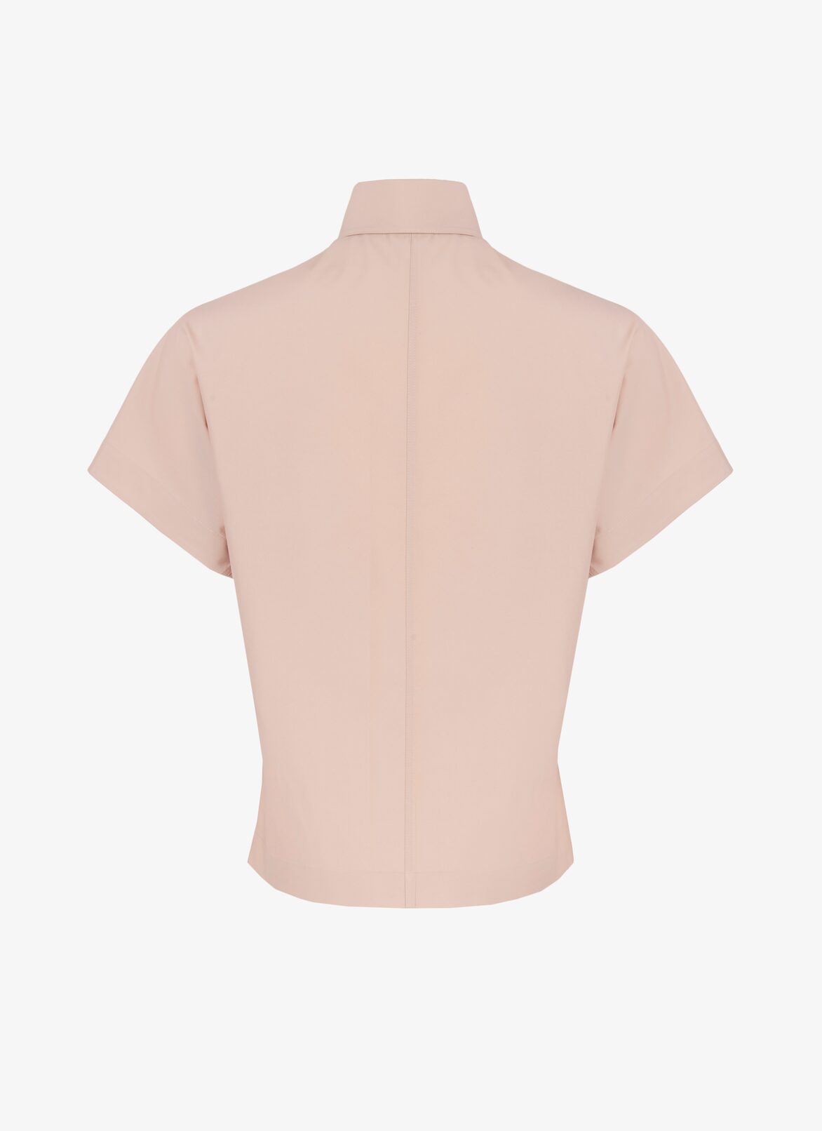 Short-Sleeved Japanese Poplin Shirt ALAÏA GRAY SHORT-SLEEVED JAPANESE POPLIN SHIRT